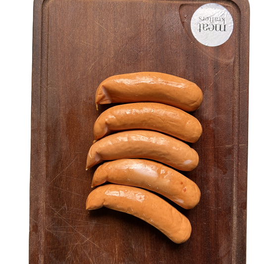 A26. Bockwurst Pork Sausage 5pcs ~ 400g (Cooked and Chilled)