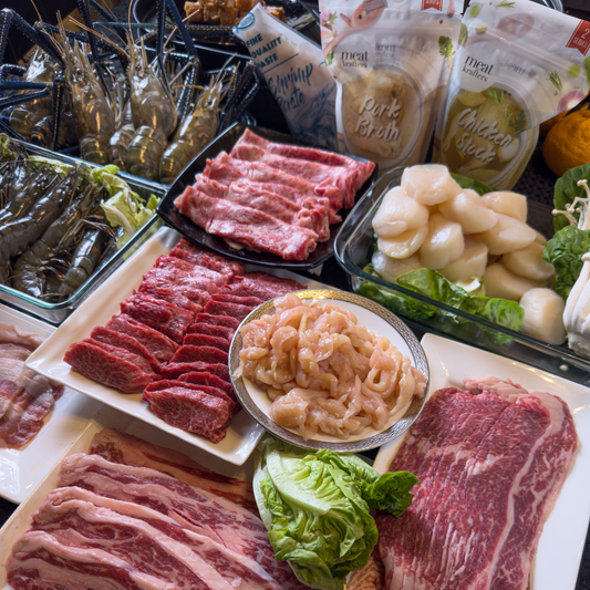 A4. "HUAT PIGGY" CNY Shabu Hotpot Bundle (5 pax) (Pork + Chicken + Seafood)