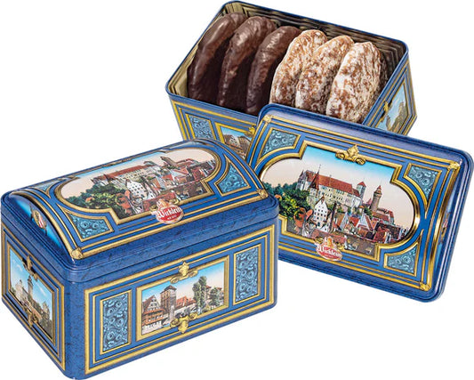 C23. Musical Box with Nuremberg Elisen Gingerbread 25% Nuts -300g