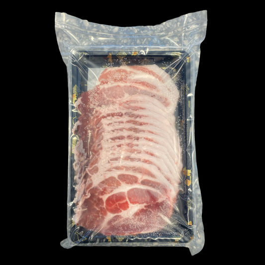 US Kurobuta Pork Collar Shabu (Frozen, 2mm) - 250 g
