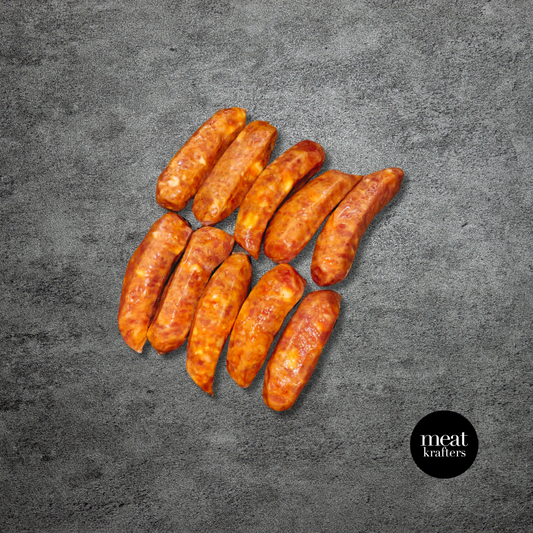 10 pieces of smoked arabiki sausage with cheese.