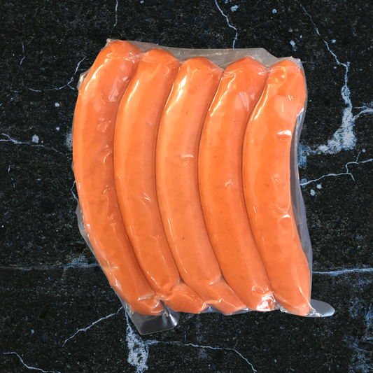 A28. Chicken Cheese Sausages Smoked 4pcs ~ 300g (Cooked and chilled)
