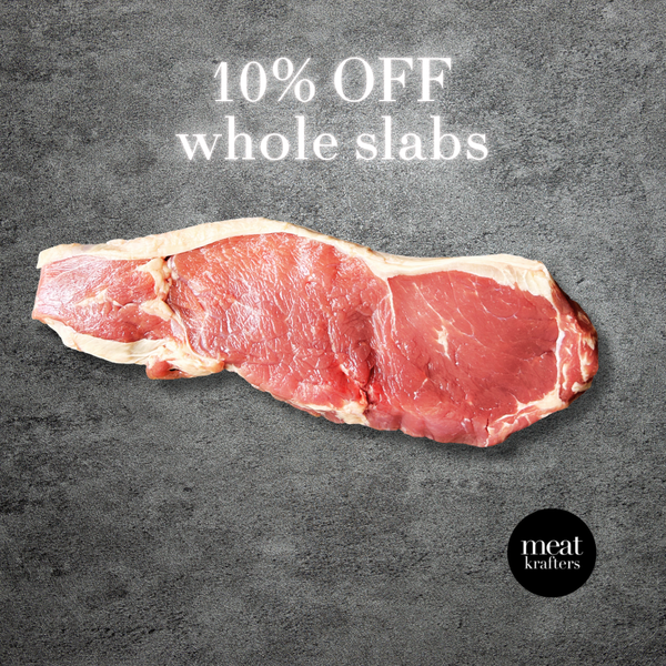 Australian Grassfed Striploin (Chilled) - Whole Slab [Deposit]