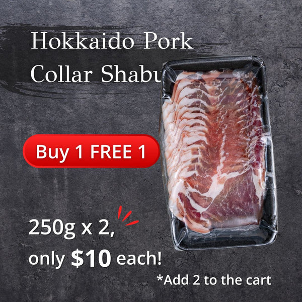 Hokkaido Pork Collar Shabu (Frozen, 2mm) - 250 g - BUY 1 Get 1 FREE