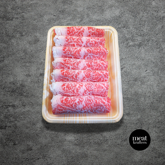 Japanese A5 Miyazaki Premium Wagyu Shabu (Frozen) – Sirloin / Ribeye – 200 g