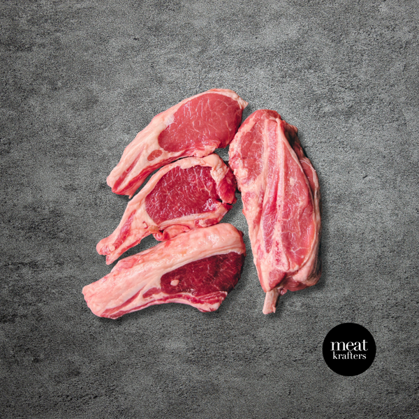 Australian Lamb Rack (Cutlet, Frenched, Chilled) – 450–550 g (Approx. 4–5 pcs)