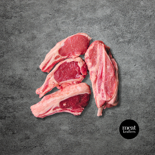 Australian Lamb Rack (Cutlet, Frenched, Chilled) – 450–550 g (Approx. 4–5 pcs)