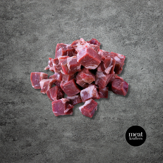 Australian Lamb Leg Boneless Cube (Frozen) - 500g