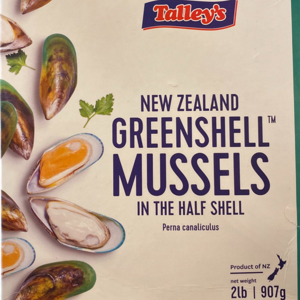 Talley's NZ Greenshell Mussels Half-Shelled