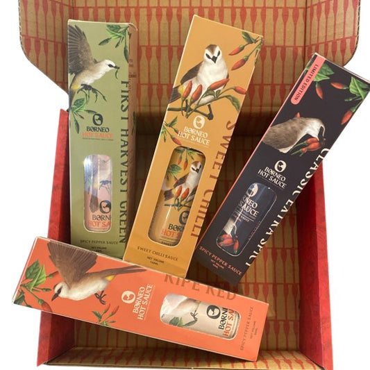 Borneo Hot Sauce Gift Set 4-In-1