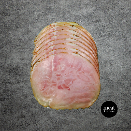 (NITRATE FREE) Premium Gluten Free Smoked Virginia Ham (Chilled, Sliced) ~ 200 g