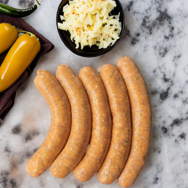 Spicy Jalapeno & Cheddar Sausages (Frozen) - 500g