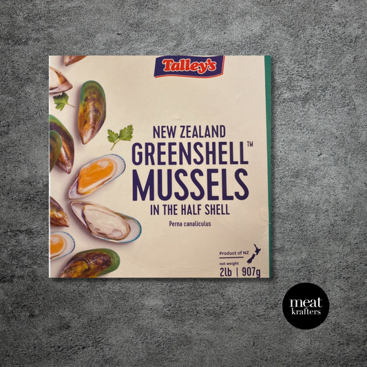 Talley's NZ Greenshell Mussels Half-Shelled (Frozen) - 907g