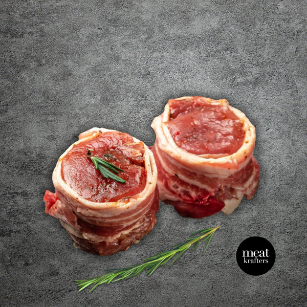 USDA Beef Tenderloin Wrapped with Bacon (Chilled) 200 g | 1 kg