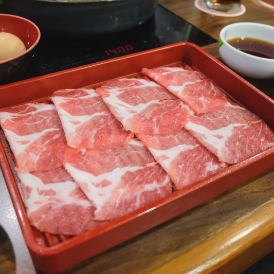 US Kurobuta Pork Collar Shabu (Frozen, 2mm) - 250 g