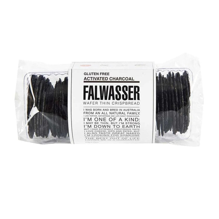 Falwasser Wafer Thin Crispbread -Charcoal