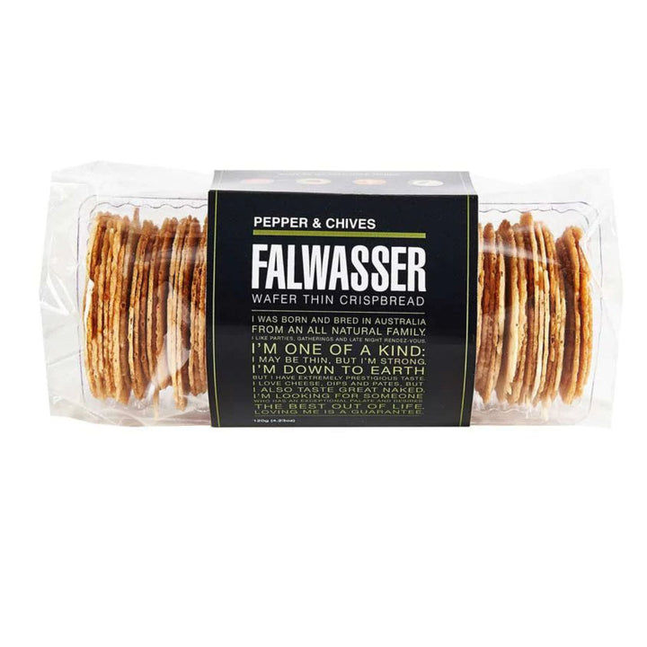 Falwasser Wafer Thin Crispbread-Pepper & Chive