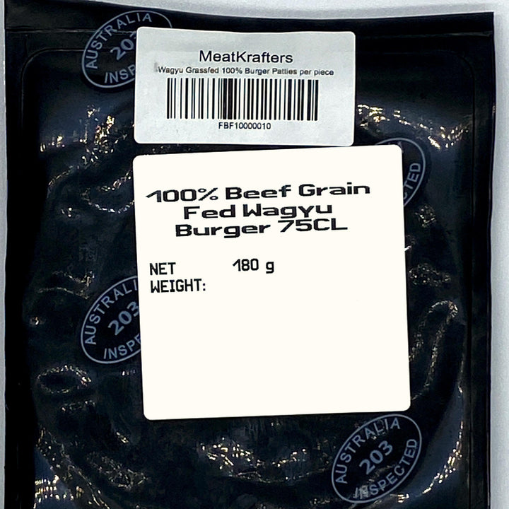 Wagyu Grassfed 100% Burger Patties per piece